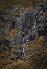 Scenic view of waterfall