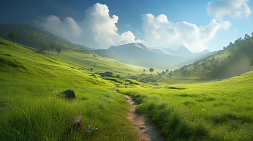 Scenic view of landscape against sky