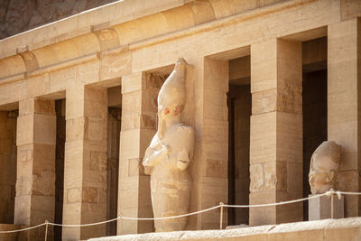 Nice daytime view of hatshepsut's temple. mortuary temple of the pharaoh of the hatshepsut dynasty. 