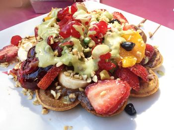 Close-up of salad in plate