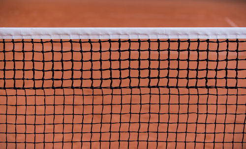 Close-up of sports net
