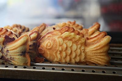 Close-up of dessert on table