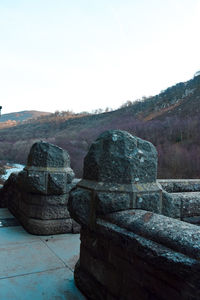 Old ruins against clear sky