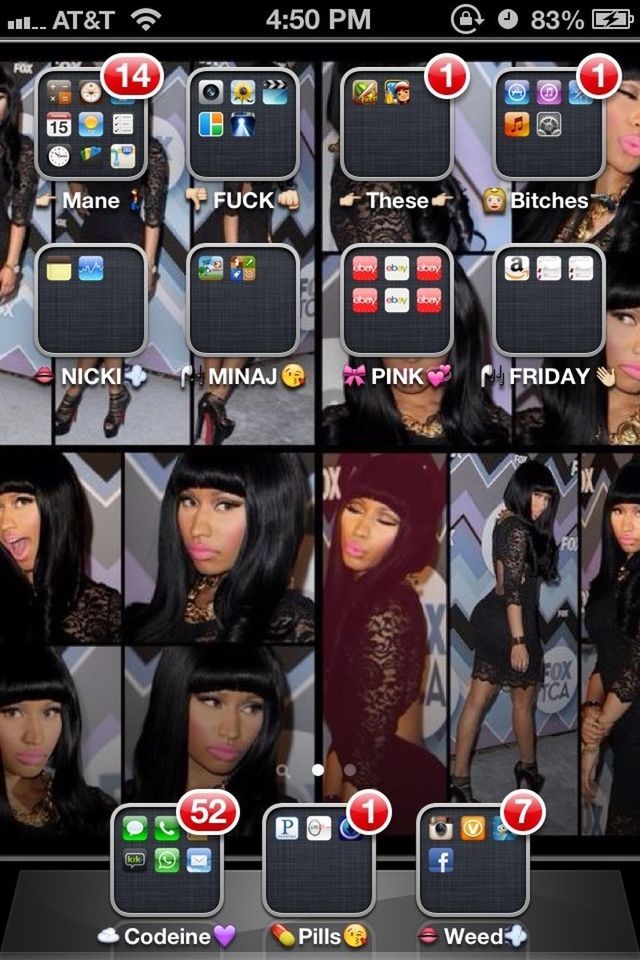 My Homescreen !! yeaa Biihhh!