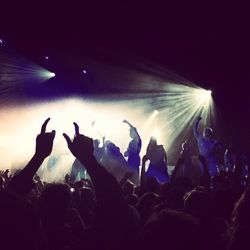 Group of people enjoying at concert