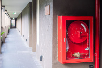 Corridor of red box