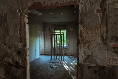 Interior of abandoned house