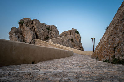 Architectural details at the island of san nicola