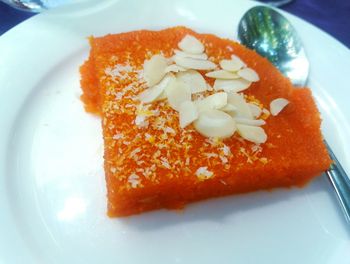 Close-up of ice cream in plate