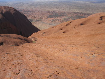 Scenic view of rocky mountains