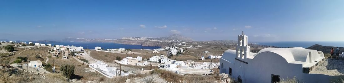 Panoramic view of buildings against sky