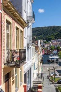 Buildings in city against sky