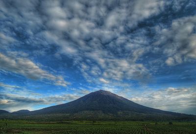 Scenic view of landscape against sky