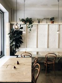 Scandinavian interior in swedish café