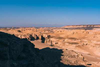 Scenic view of landscape against clear sky