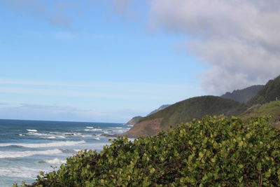 Scenic view of sea against sky