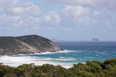 Scenic view of sea against sky