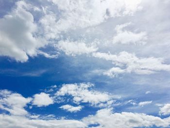 Low angle view of clouds in sky