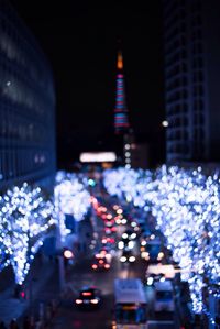 City street at night