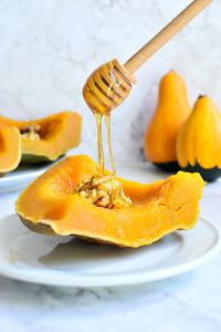 High angle view of breakfast on table