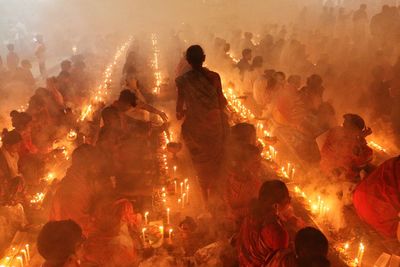 Rakher upobash at barodi lokhnath brahmachari ashram