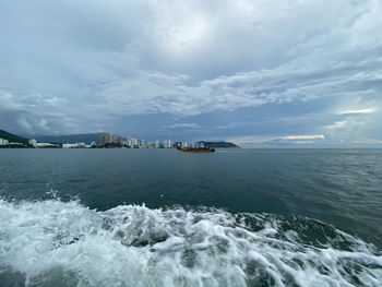 Scenic view of sea against sky