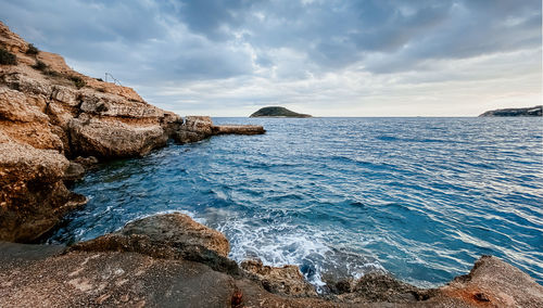 Scenic view of sea against sky