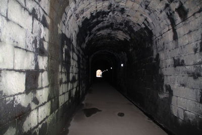 Narrow corridor of old building