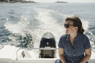 Woman on boat