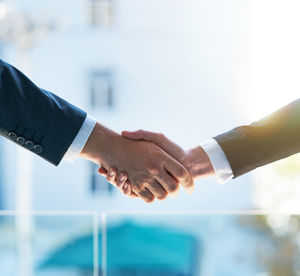 Business people shaking hands