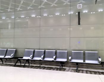 Empty seats in room