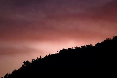 Scenic view of dramatic sky during sunset