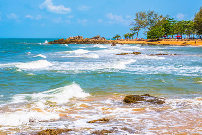 Scenic view of sea against sky