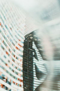 Blurred motion of car window