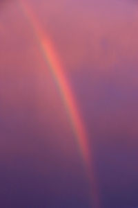 Scenic view of rainbow against sky