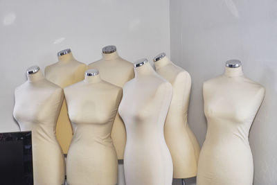 Close-up of mannequin in store