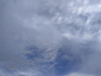 Low angle view of clouds in sky