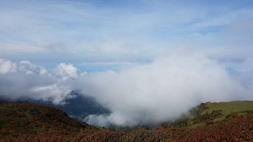 Scenic view of landscape against sky