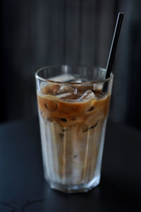 Close-up of coffee on table