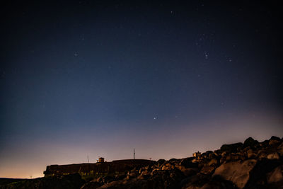 Scenic view of sky at night