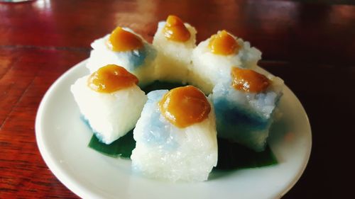 Close-up of food in plate