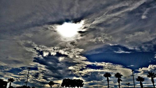 Low angle view of clouds in sky