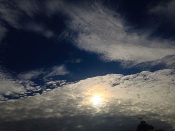 Low angle view of clouds in sky