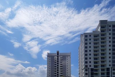 Low angle view of buildings against sky