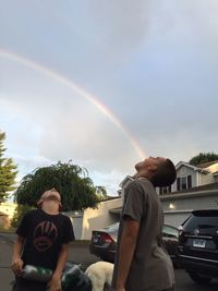 View of rainbow against sky