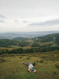 Scenic view of landscape against sky