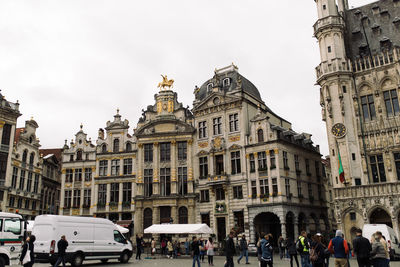 Low angle view of historical building against sky