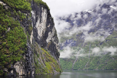 Beautiful view at the fjords in norway 