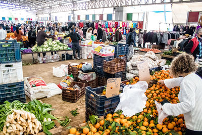 People in market