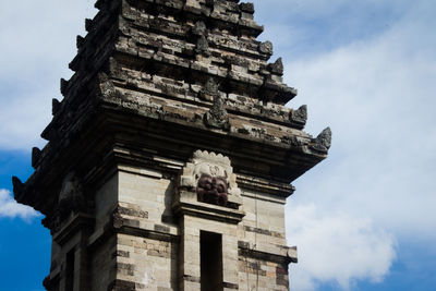 Low angle view of historic building against sky